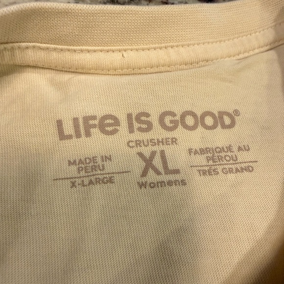 Life Is Good ‘Merica Cream Graphic Tee XL - Picture 2 of 5